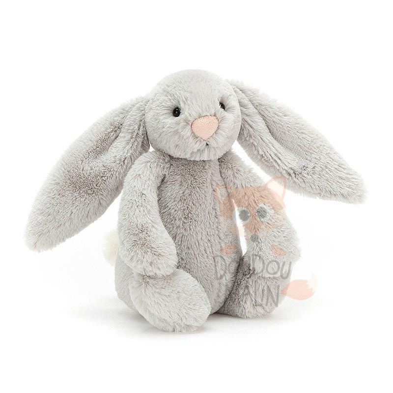  bashful plush grey rabbit 18 cm 